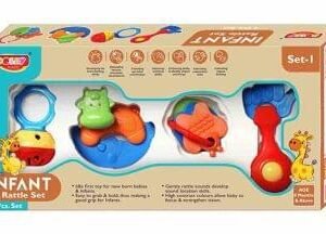 4PC INFANT RATTLE SET