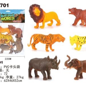 BIG WILD ANIMALS 6 PCS