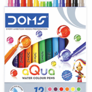 DOMS AQUA WATERCOLOUR PEN 12 SHADES