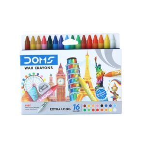 DOMS Extra Long Wax Crayons 16 Shades