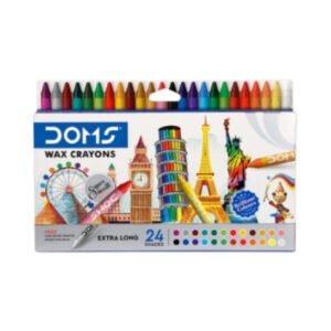 DOMS Extra Long Wax Crayons 24 Shades