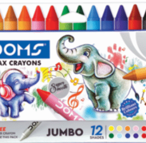 DOMS JUMBO WAX CRAYONS 12 SHADES
