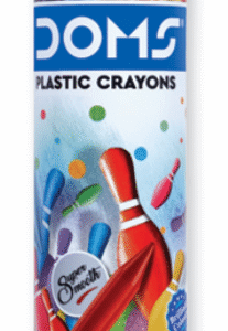 DOMS PLASTIC CRAYON 14 SHADES TIN
