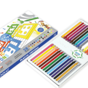 DOMS PLASTIC CRAYON 28 SHADES BOX