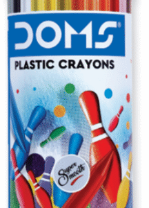 DOMS PLASTIC CRAYON 28 SHADES TIN